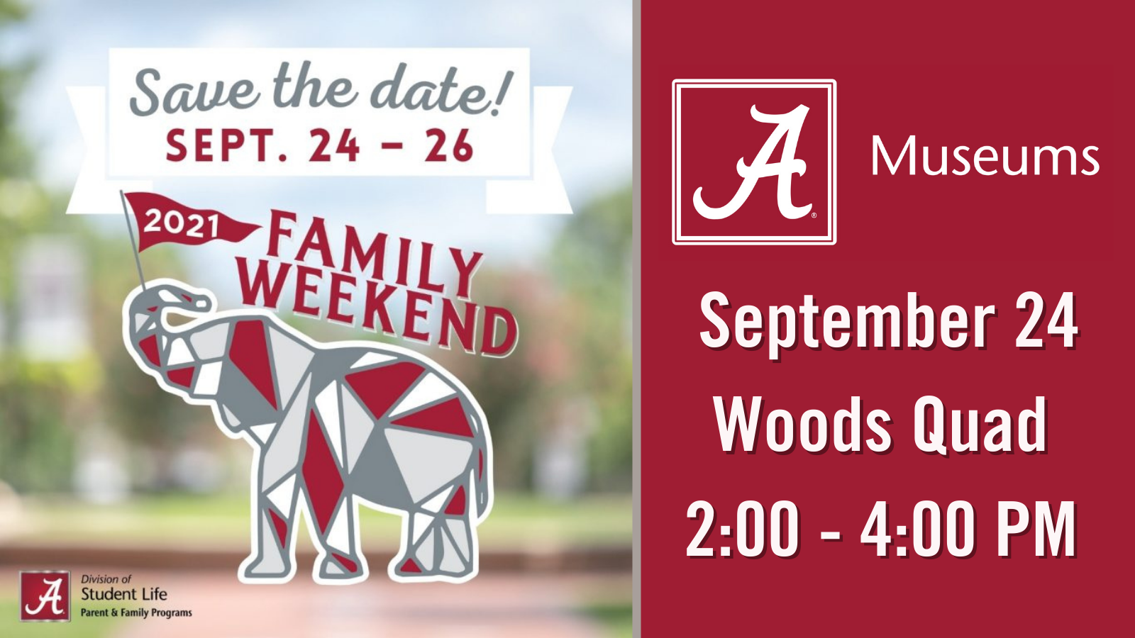 UA Family Weekend 2021 University of Alabama Museums